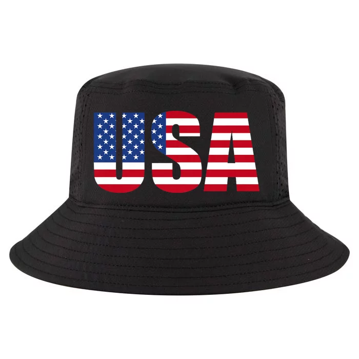 Usa Patriotic American Flag Cool Comfort Performance Bucket Hat