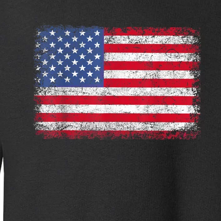 Usa Patriotic American Flag Us Toddler Sweatshirt