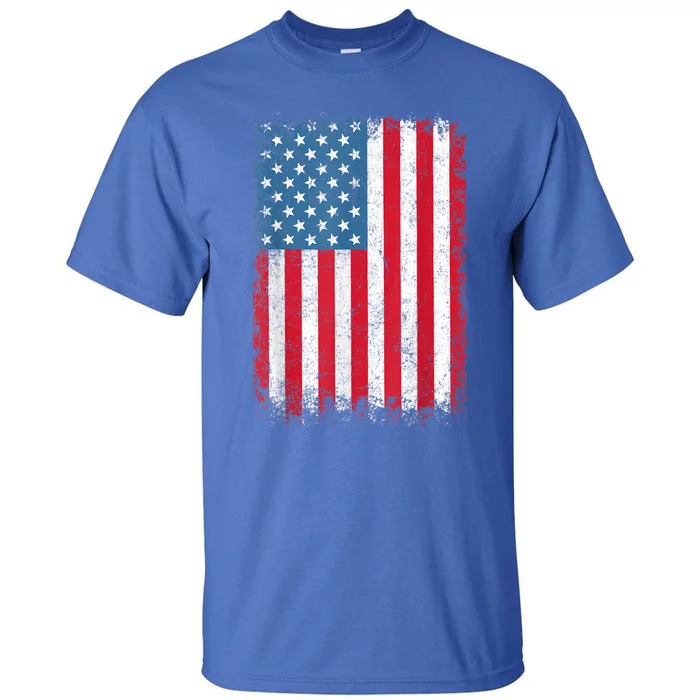 USA Patriotic American Flag For Men Women Kids Boys Girls US Tall T-Shirt