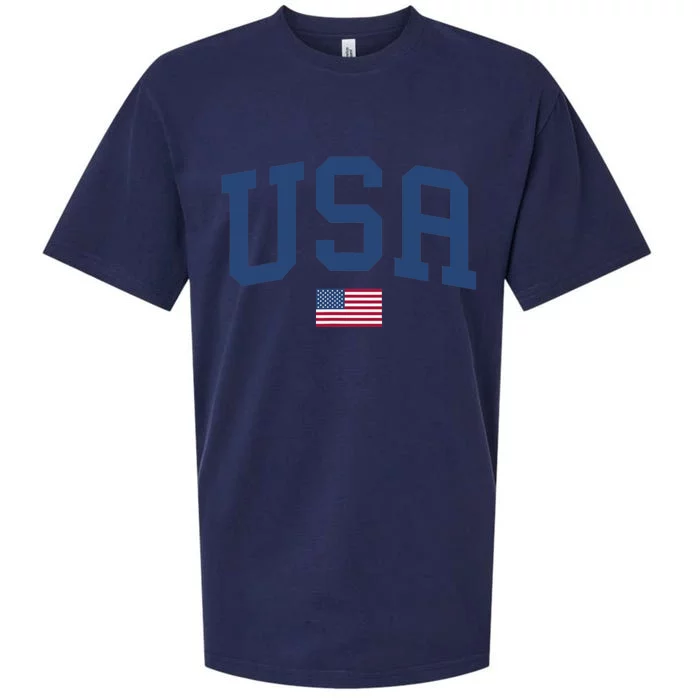 USA Patriotic American Flag Sueded Cloud Jersey T-Shirt