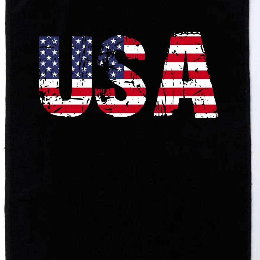 Usa Patriotic American Flag Platinum Collection Golf Towel