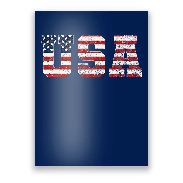 Usa Patriotic American Flag Poster