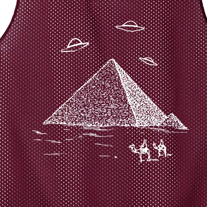 Ufo Pyramid Alien Cool Mesh Reversible Basketball Jersey Tank