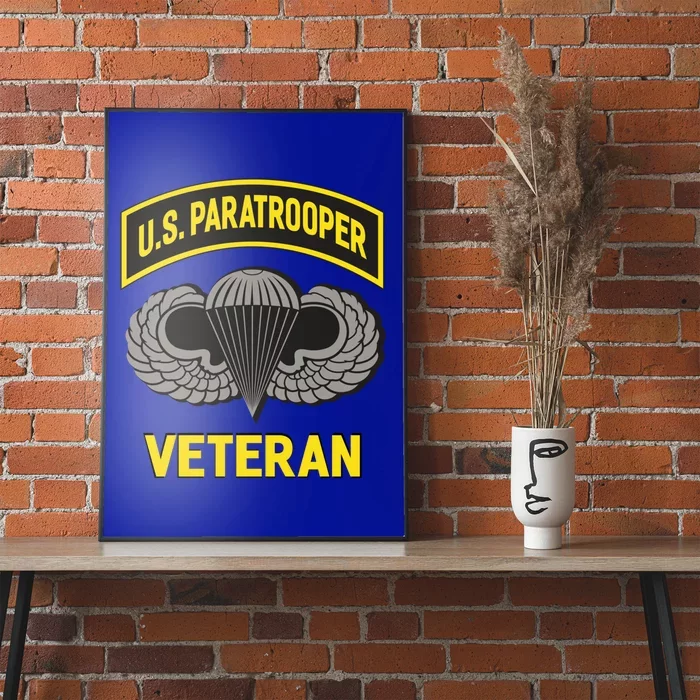 Us Paratrooper Airborne Division Army Veteran Cool Gift Poster