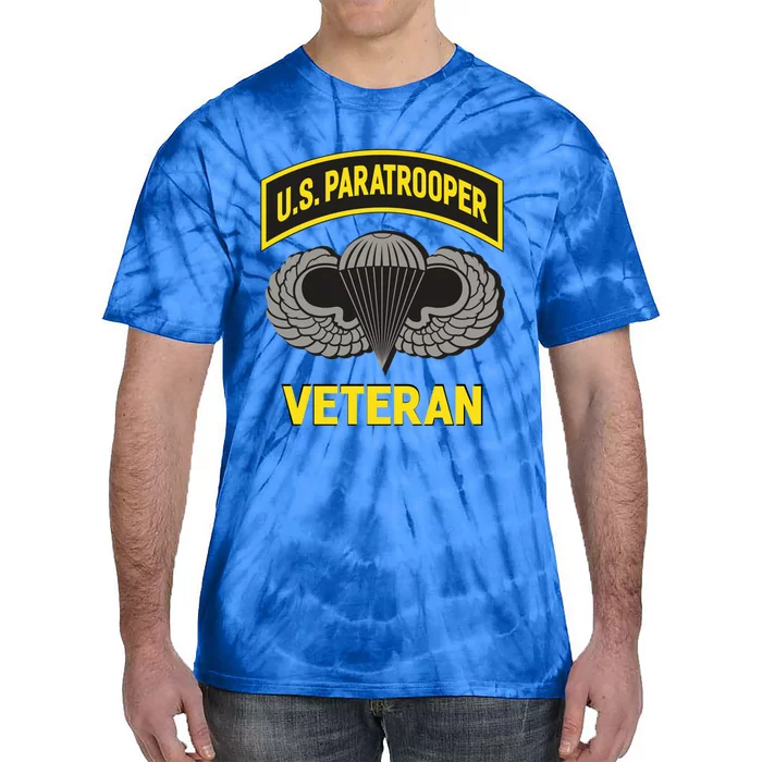 Us Paratrooper Airborne Division Army Veteran Cool Gift Tie-Dye T-Shirt