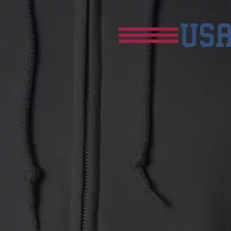 USA Patriotic American White Full Zip Hoodie