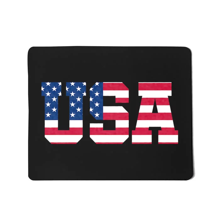 Usa Patriotic American Flag 4th Of July Usa American Flag Mousepad