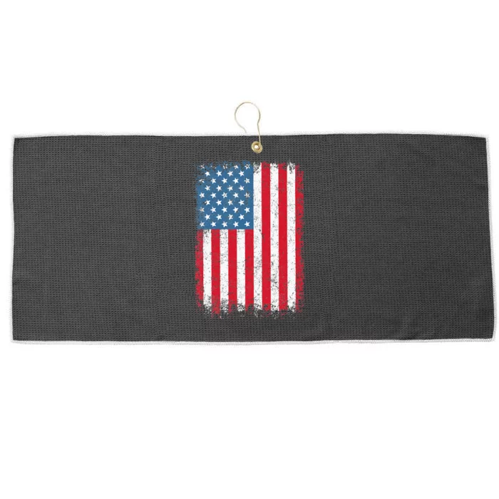 Usa Patriotic American Flag Large Microfiber Waffle Golf Towel