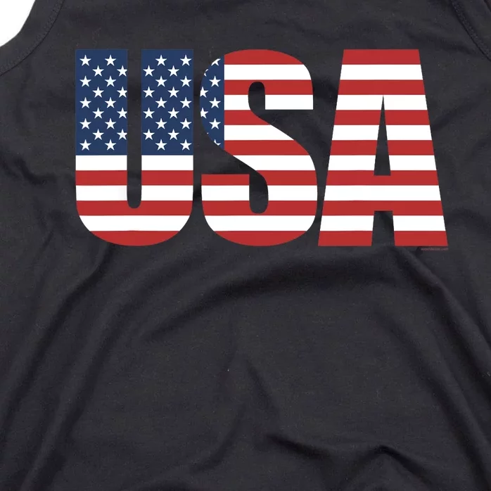 USA Patriotic American Flag 4th of July Tank Top