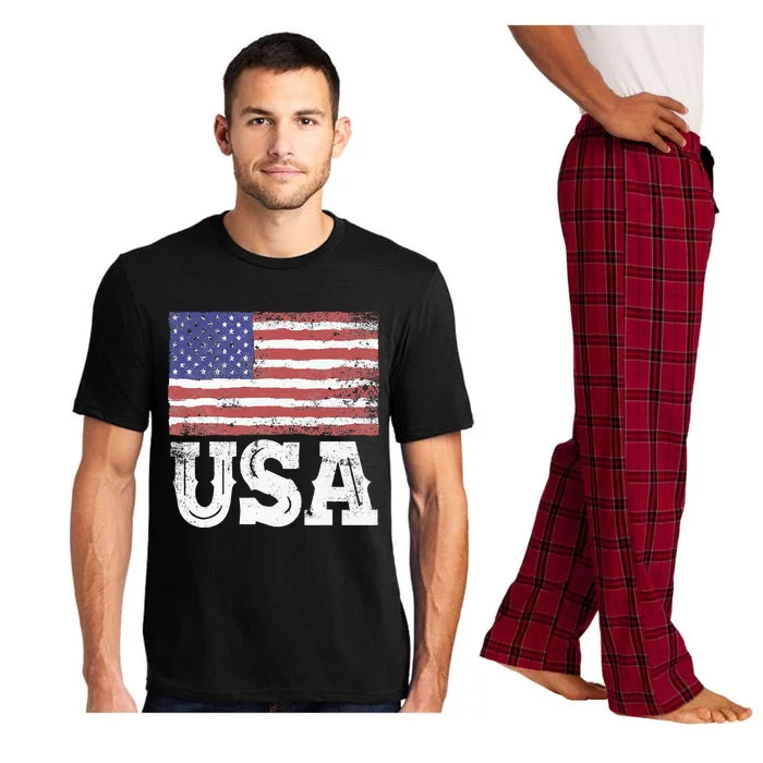 Usa Patriotic American Flag Pajama Set