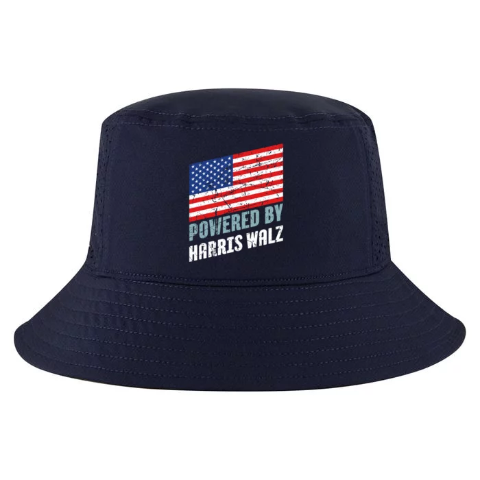 Usa Powered By Harris Walz Flag Of United States Of America Gift Cool Comfort Performance Bucket Hat