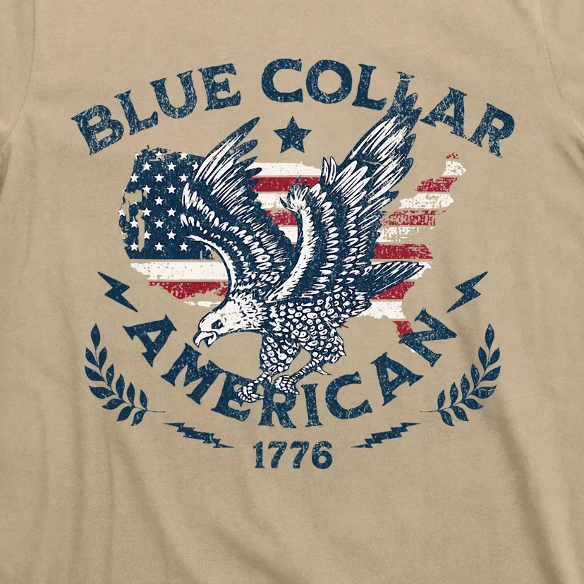 Usa Patriotic Blue Collar American Working Man T-Shirt