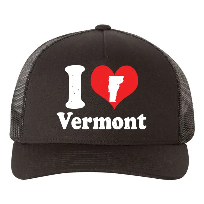 Us Proud Citizen America Love State I Heart Vermont Yupoong Adult 5-Panel Trucker Hat