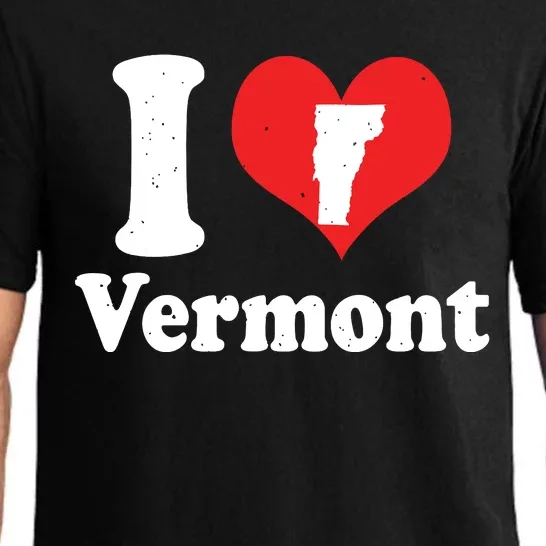 Us Proud Citizen America Love State I Heart Vermont Pajama Set