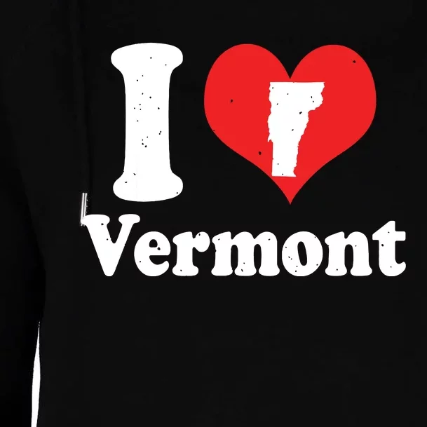 Us Proud Citizen America Love State I Heart Vermont Womens Funnel Neck Pullover Hood