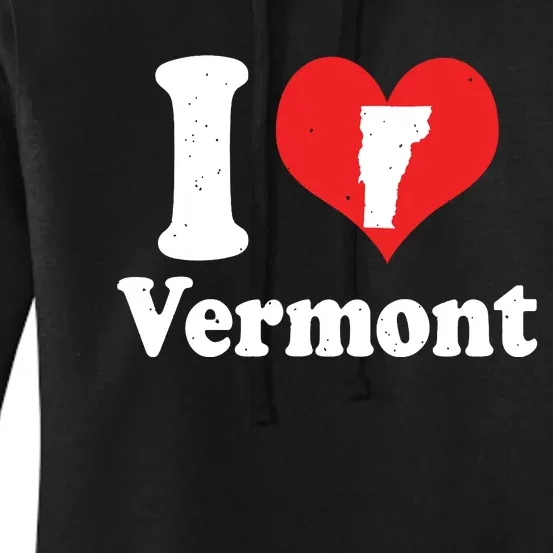 Us Proud Citizen America Love State I Heart Vermont Women's Pullover Hoodie