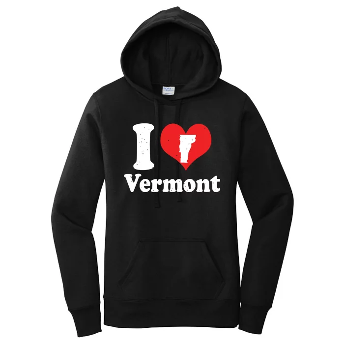 Us Proud Citizen America Love State I Heart Vermont Women's Pullover Hoodie