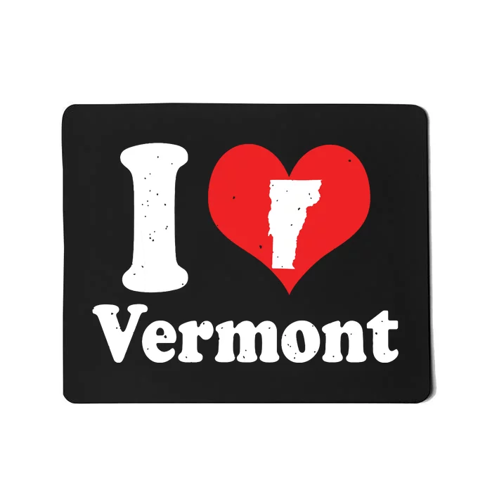 Us Proud Citizen America Love State I Heart Vermont Mousepad