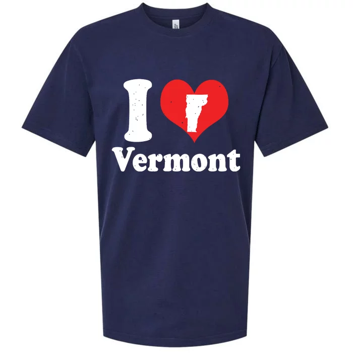 Us Proud Citizen America Love State I Heart Vermont Sueded Cloud Jersey T-Shirt