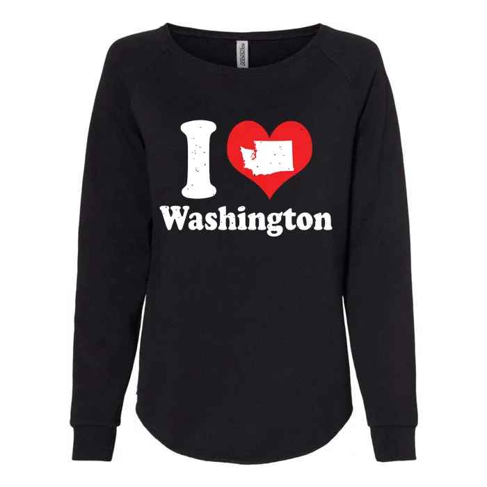 Us Proud Citizen America Love State I Heart Washington Womens California Wash Sweatshirt