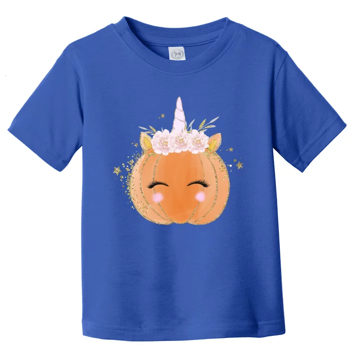 Unicorn Pumpkin Costume Halloween Gift Girls Great Gift Toddler T-Shirt