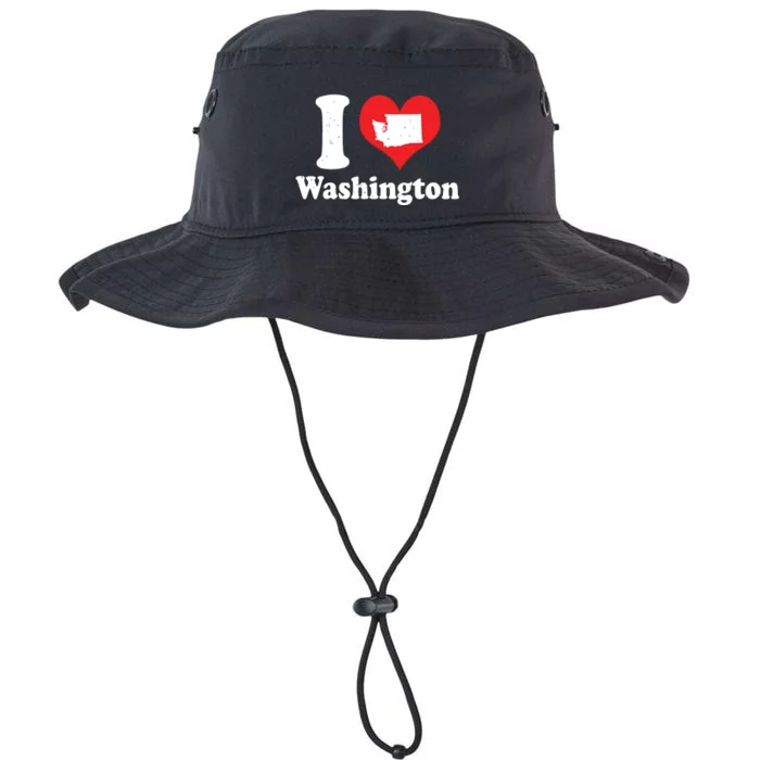 Us Proud Citizen America Love State I Heart Washington Legacy Cool Fit Booney Bucket Hat