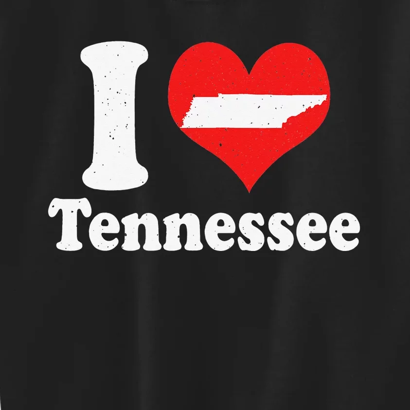 US Proud Citizen America Love State I Heart Tennessee Kids Sweatshirt