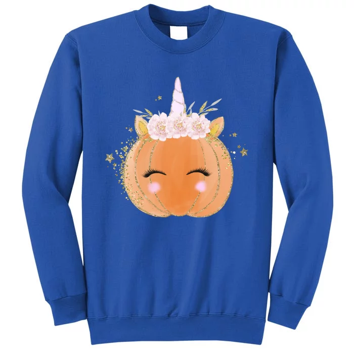 Unicorn Pumpkin Costume Halloween Gift Girls Meaningful Gift Sweatshirt