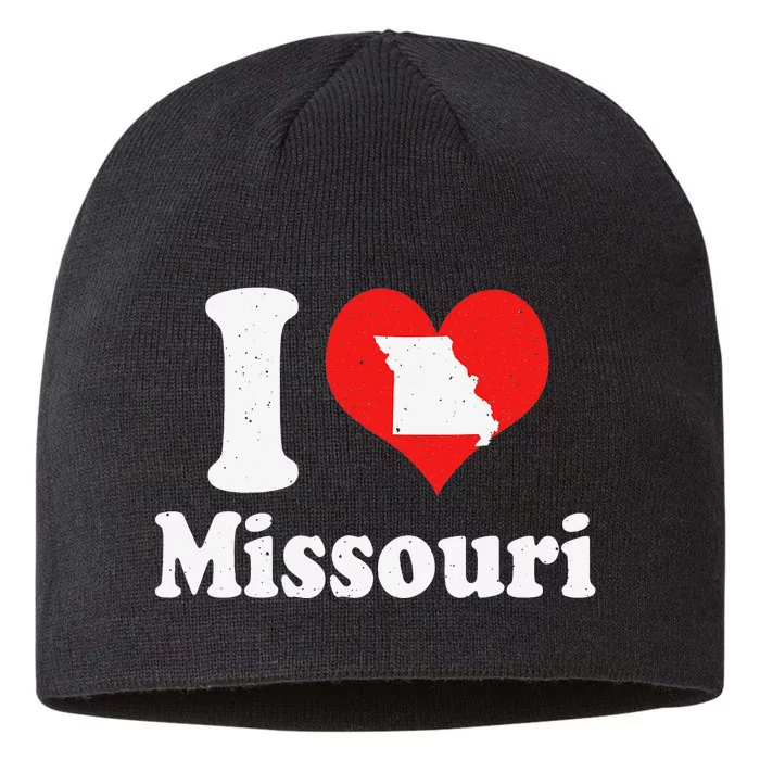 US Proud Citizen America Love State I Heart Missouri 8 1/2in Sustainable Knit Beanie