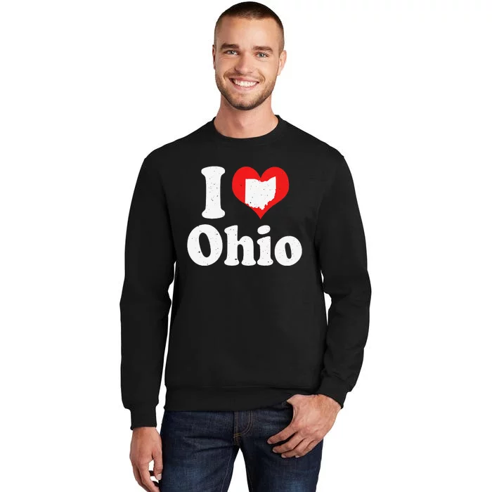 US Proud Citizen America Love State I Heart Ohio Sweatshirt