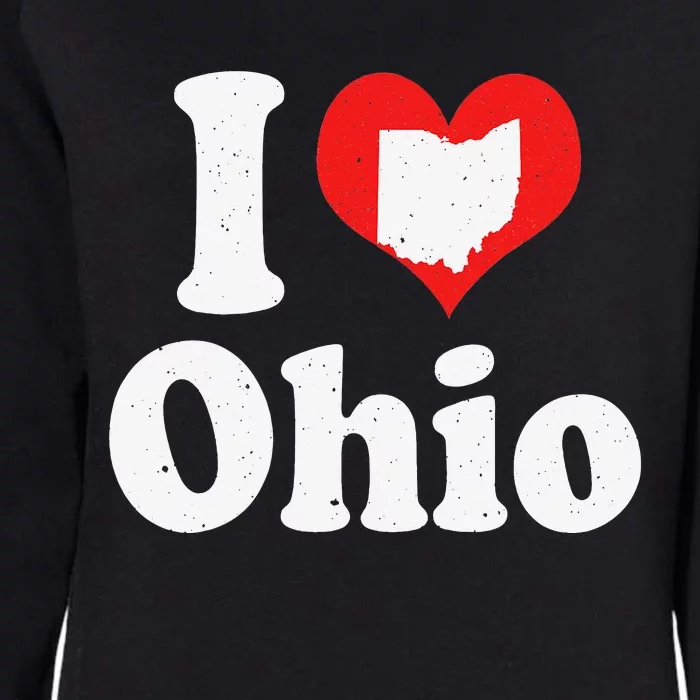 US Proud Citizen America Love State I Heart Ohio Womens California Wash Sweatshirt