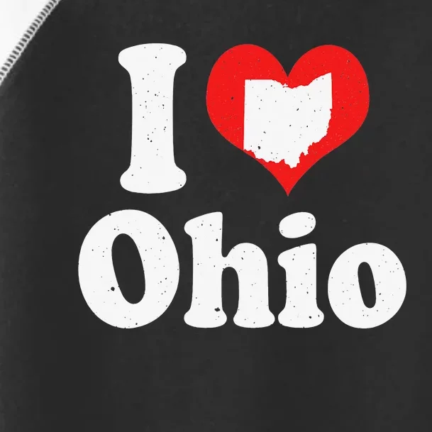 US Proud Citizen America Love State I Heart Ohio Toddler Fine Jersey T-Shirt