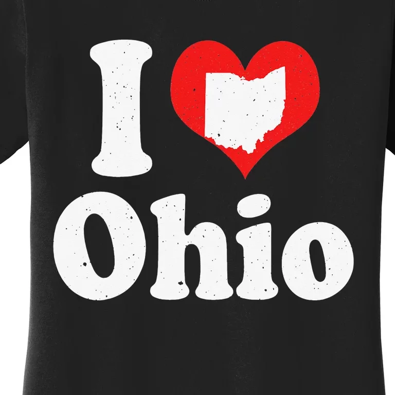 US Proud Citizen America Love State I Heart Ohio Women's T-Shirt