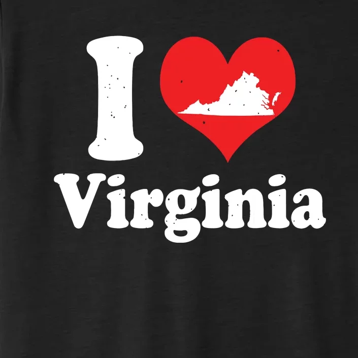 Us Proud Citizen America Love State I Heart Virginia ChromaSoft Performance T-Shirt