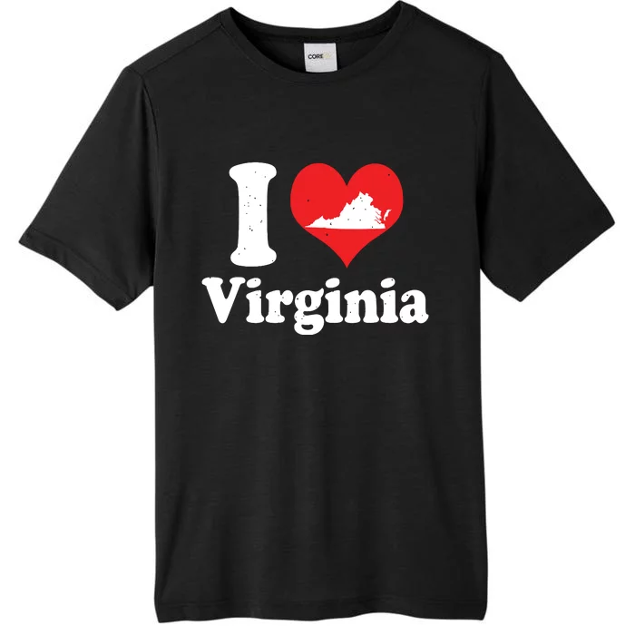 Us Proud Citizen America Love State I Heart Virginia ChromaSoft Performance T-Shirt