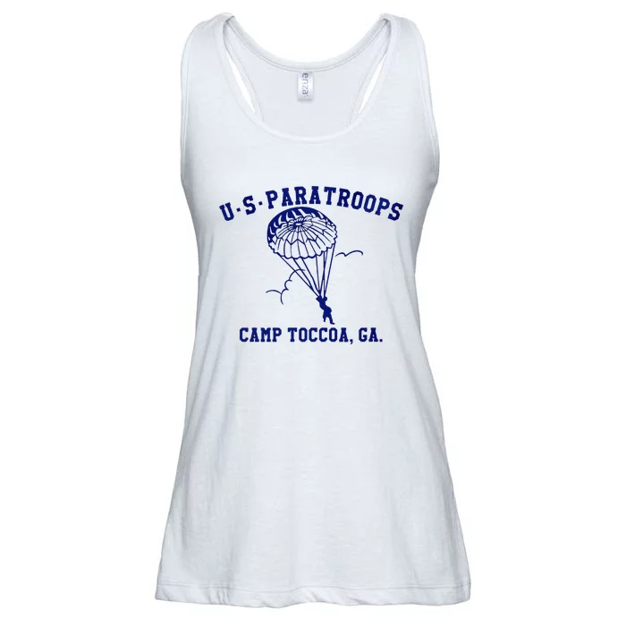 Us Paratrooper Camp Toccoa Ww2 Ladies Essential Flowy Tank