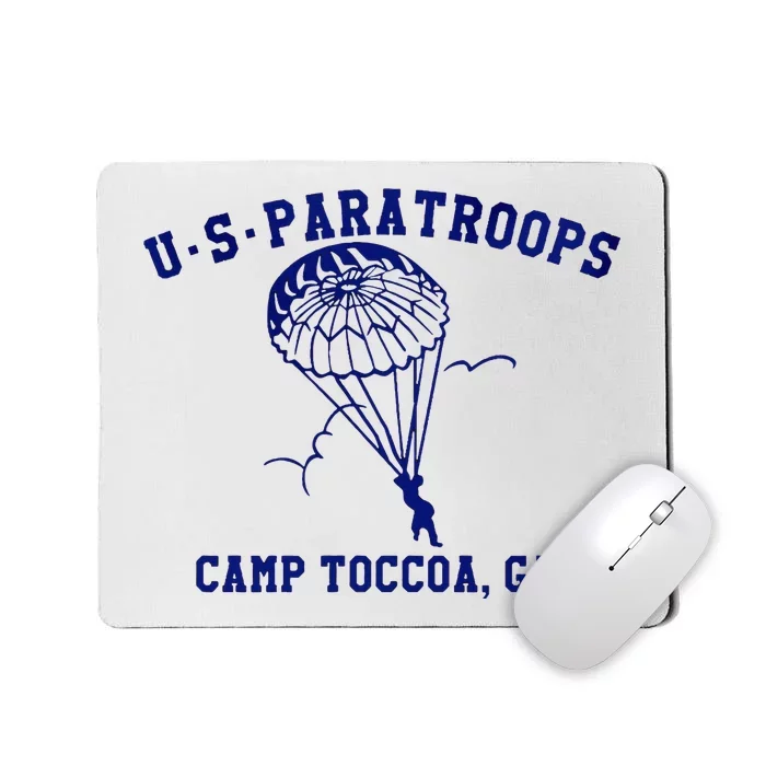 Us Paratrooper Camp Toccoa Ww2 Mousepad