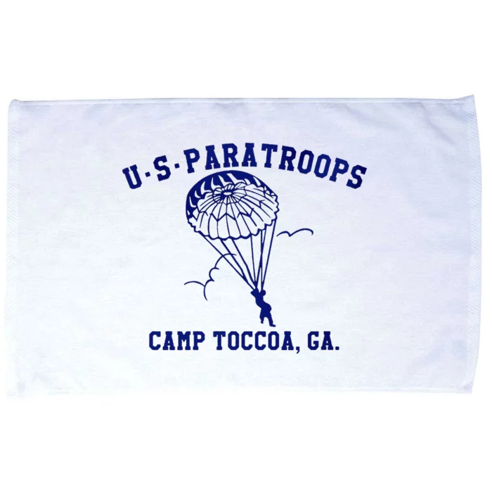 Us Paratrooper Camp Toccoa Ww2 Microfiber Hand Towel