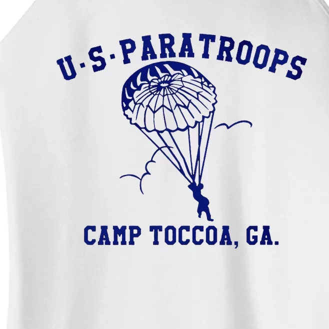 Us Paratrooper Camp Toccoa Ww2 Women’s Perfect Tri Rocker Tank