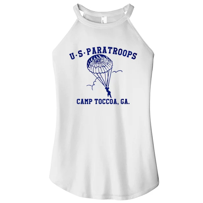 Us Paratrooper Camp Toccoa Ww2 Women’s Perfect Tri Rocker Tank