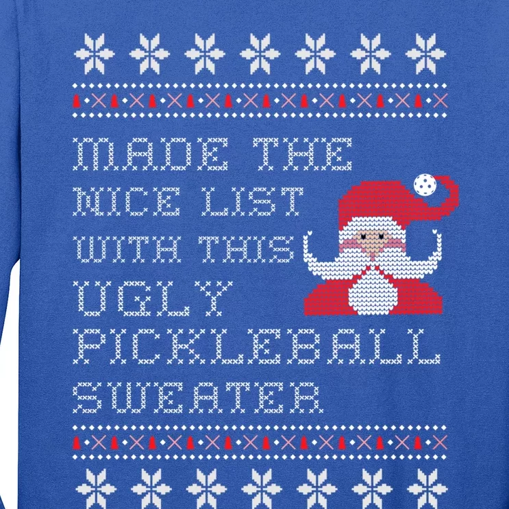 Ugly Pickleball Christmas Sweater Gift Long Sleeve Shirt