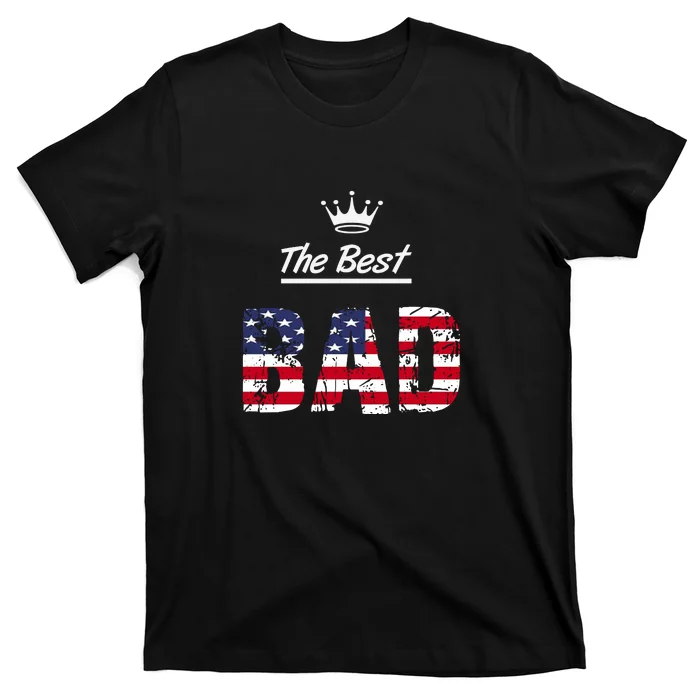 Usa Patriotic Dad Day American Flag T-Shirt