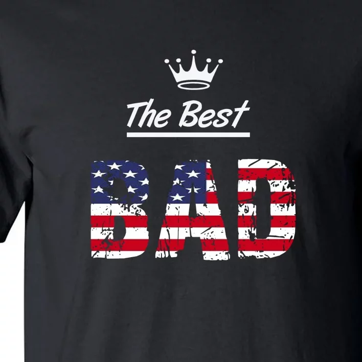 Usa Patriotic Dad Day American Flag Tall T-Shirt