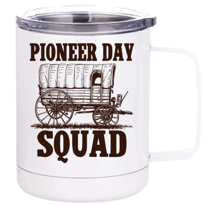 Utah Pioneer Day Squad Gift Front & Back 12oz Stainless Steel Tumbler Cup