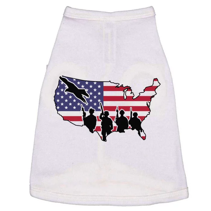 US Patriotic Eagle Soldier  Military Doggie Tank