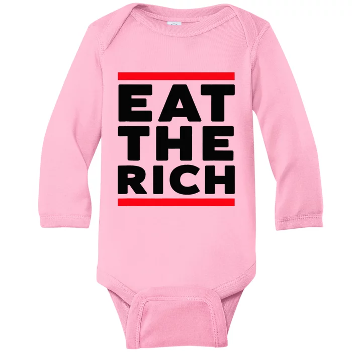 Uaw President Eat The Rich Baby Long Sleeve Bodysuit