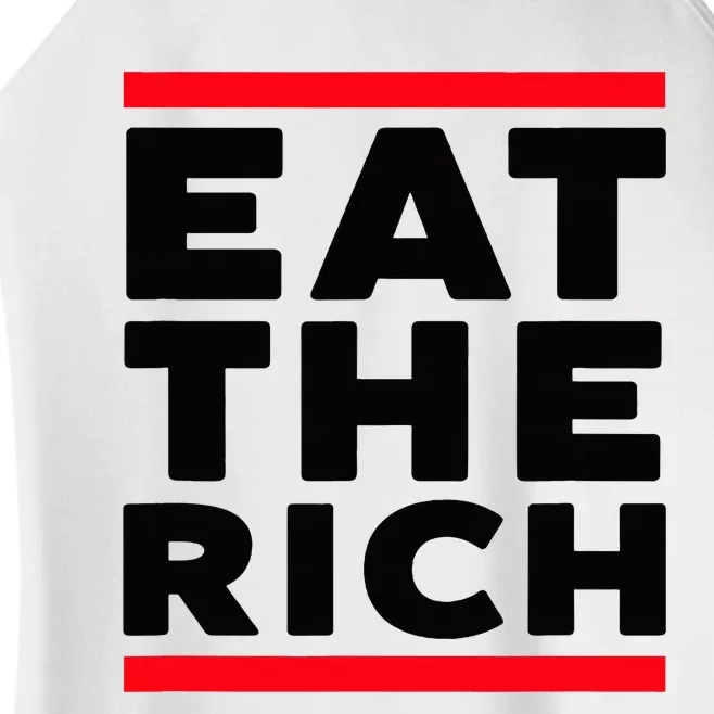 Uaw President Eat The Rich Women’s Perfect Tri Rocker Tank