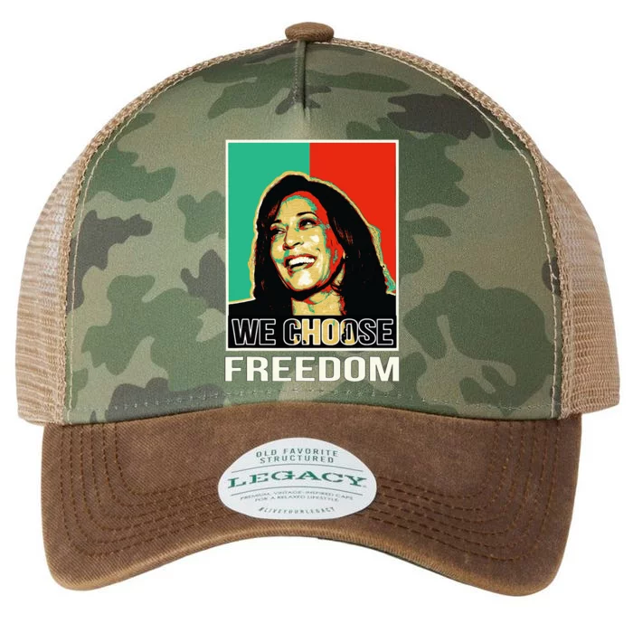 Us President Election Kamala Harris We Choose Freedom Legacy Tie Dye Trucker Hat