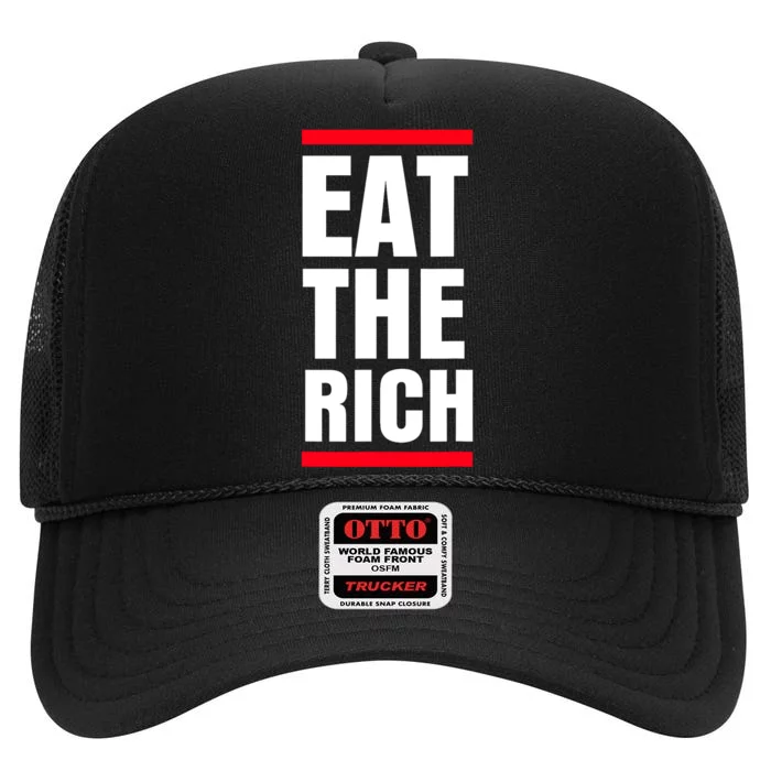 Uaw President Eat The Rich High Crown Mesh Trucker Hat