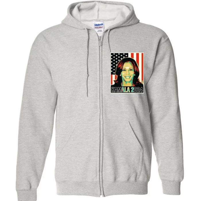 Us President Election Kamala 2024 Full Zip Hoodie